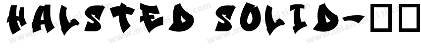 Halsted Solid字体转换